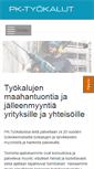 Mobile Screenshot of pk-tyokalut.fi