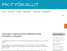 Tablet Screenshot of pk-tyokalut.fi